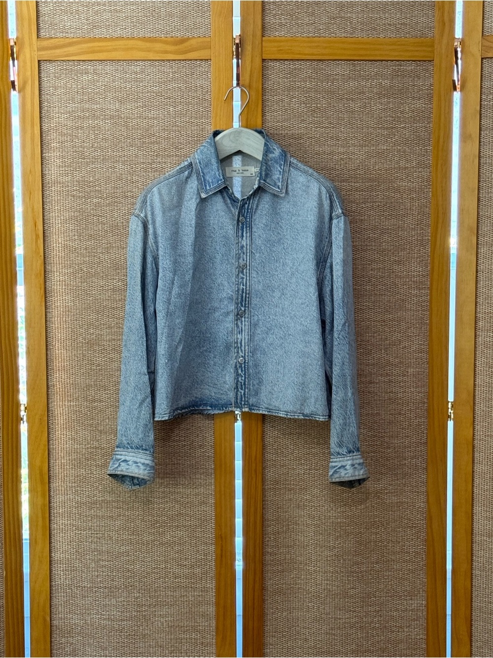 rag & bone Light Blue Denim Shirt Jacket